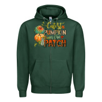 Sports Green cutest pumpkin in the patch Zipper Hoodie - CowGirlArtShop