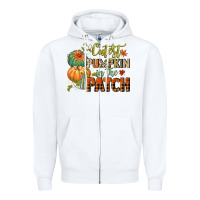 White cutest pumpkin in the patch Zipper Hoodie - CowGirlArtShop