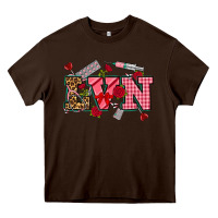 Chocolate Brown valentines day lvn Heavy Core Tee - NancyCooperArtShop