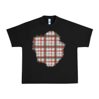 Black Christmas Tartan Patch Urban Heavy Tee - BundleAndBundleShop