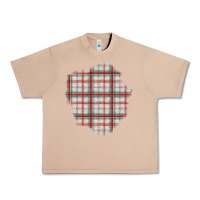 Burro Christmas Tartan Patch Urban Heavy Tee - BundleAndBundleShop