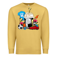 Antique Gold Soccer Frappe Coffee Premium Sweatshirt - FaDigitalArtStudio