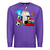 Purple Soccer Frappe Coffee Premium Sweatshirt - FaDigitalArtStudio