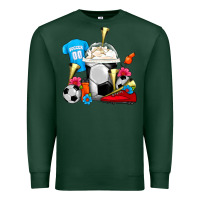 Sports Green Soccer Frappe Coffee Premium Sweatshirt - FaDigitalArtStudio