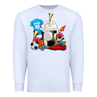 White Soccer Frappe Coffee Premium Sweatshirt - FaDigitalArtStudio