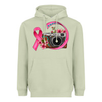 Matcha floral cancer ribbon vintage camera Heavyweight Hoodie - FaDigitalArtStudio