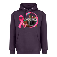 Floral Cancer Ribbon Vintage Camera Heavyweight Hoodie | Teevron
