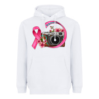 White floral cancer ribbon vintage camera Heavyweight Hoodie - FaDigitalArtStudio