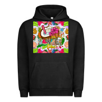 Pigment Black summer time Urban Hoodie - CowhideDigitalArt