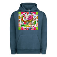 Pigment Midnight Navy summer time Urban Hoodie - CowhideDigitalArt