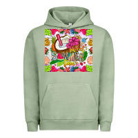 Pigment Oil Green summer time Urban Hoodie - CowhideDigitalArt