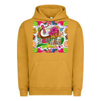 Pigment Peanut Butter summer time Urban Hoodie - CowhideDigitalArt