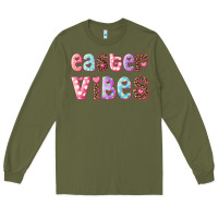 Army Green Easter vibes Long Sleeve Tee - RanaPortraitStore