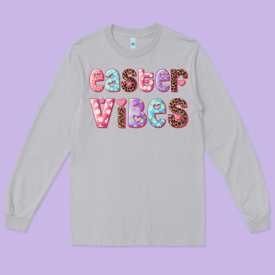 Easter Vibes Long Sleeve Tee Designed By Ranaportraitstore