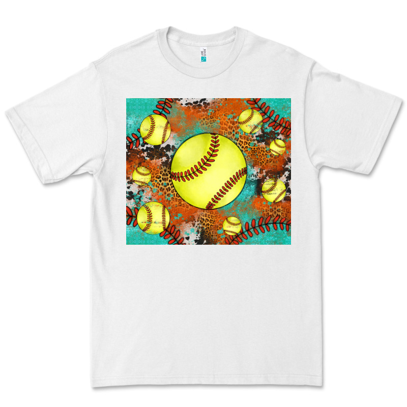 Softball Cowhide Turquoise Glitter Tumbler Premium Tee by Jasminsmagicworld | Teevron
