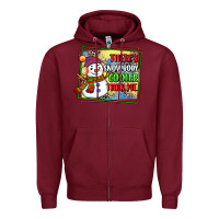 Burgundy theres snowbody cooler than me Zipper Hoodie - CowGirlArtShop