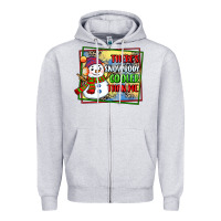 Heather Grey theres snowbody cooler than me Zipper Hoodie - CowGirlArtShop