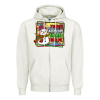 Oatmeal Heather theres snowbody cooler than me Zipper Hoodie - CowGirlArtShop