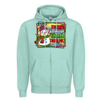 Seafoam theres snowbody cooler than me Zipper Hoodie - CowGirlArtShop