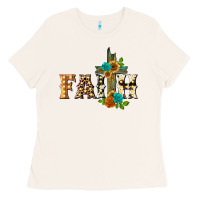 Bone faith with cross Ladies Tee - BarkalooDesign