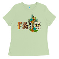 Matcha faith with cross Ladies Tee - BarkalooDesign