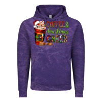 Cloud Purple Coffee and Christmas cheer Vintage Hoodie - NancyCooperArtShop