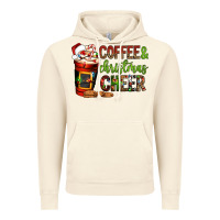 Vintage Artic Coffee and Christmas cheer Vintage Hoodie - NancyCooperArtShop