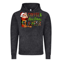 Vintage Black Coffee and Christmas cheer Vintage Hoodie - NancyCooperArtShop