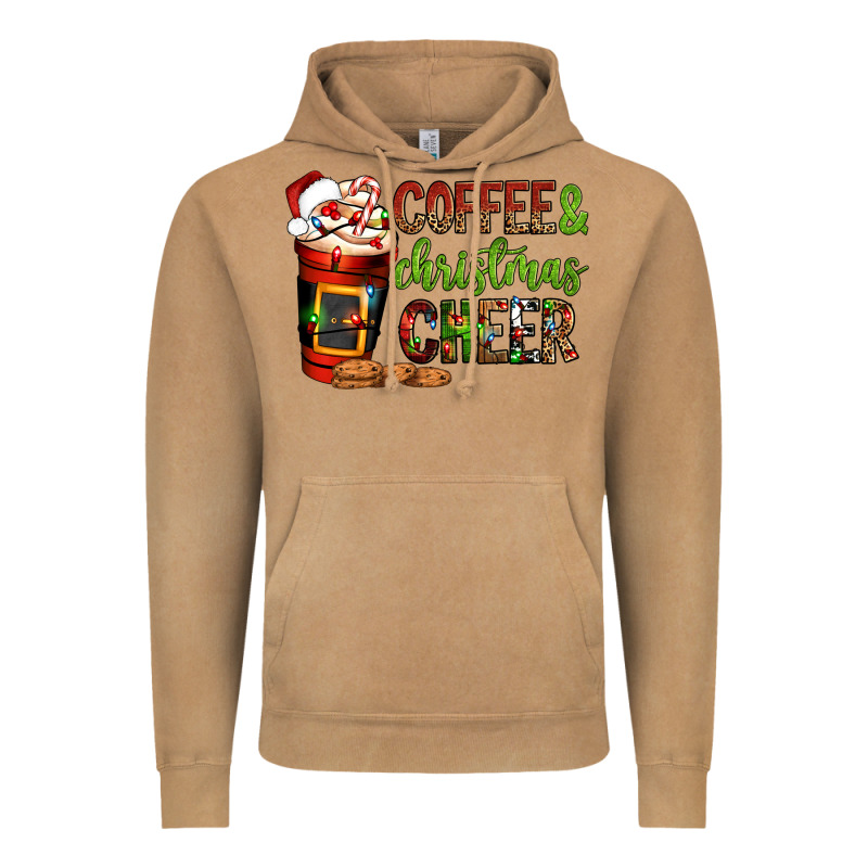 Coffee And Christmas Cheer Vintage Hoodie by NancyCooperArtShop | Teevron