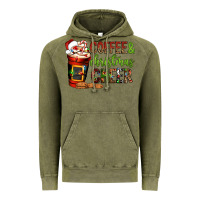 Vintage Olive Coffee and Christmas cheer Vintage Hoodie - NancyCooperArtShop