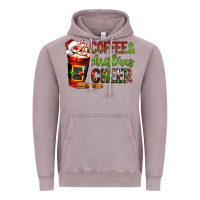 Vintage Zinc Coffee and Christmas cheer Vintage Hoodie - NancyCooperArtShop