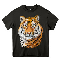 Asphalt Tiger Head Heavy Core Tee - LillyAllenDesigns