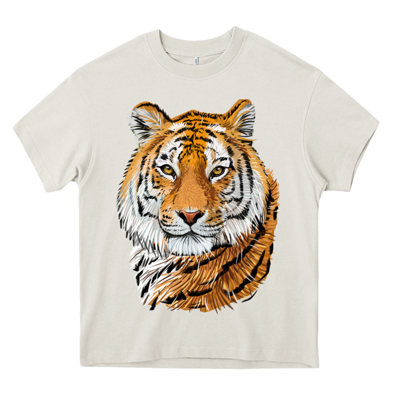 Tiger Head Heavy Core Tee by LillyAllenDesigns | Teevron