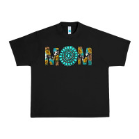 Black Western Mom With Turquoise Gemstone Urban Heavy Tee - BundleAndBundleShop