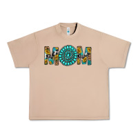 Burro Western Mom With Turquoise Gemstone Urban Heavy Tee - BundleAndBundleShop