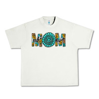 Pistachio Western Mom With Turquoise Gemstone Urban Heavy Tee - BundleAndBundleShop