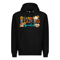 Black reading specialist olivia Premium Hoodie - OliviaCreatesArt
