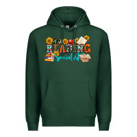Sports Green reading specialist olivia Premium Hoodie - OliviaCreatesArt
