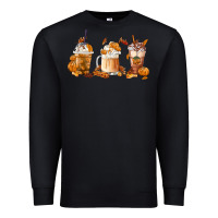 Black Fall Coffees Premium Sweatshirt - FaDigitalArtStudio