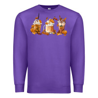 Purple Fall Coffees Premium Sweatshirt - FaDigitalArtStudio