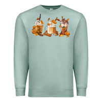 Seafoam Fall Coffees Premium Sweatshirt - FaDigitalArtStudio