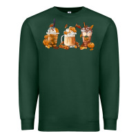 Sports Green Fall Coffees Premium Sweatshirt - FaDigitalArtStudio