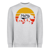 Heather Grey Mama Bear Heavyweight Sweatshirt - Bettercallsaul