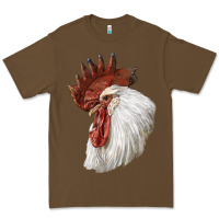 Cacao Leghorn Rooster Head Premium Tee - LillyAllenDesigns
