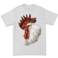 Dove Grey Leghorn Rooster Head Premium Tee - LillyAllenDesigns