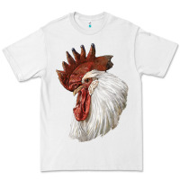 White Leghorn Rooster Head Premium Tee - LillyAllenDesigns
