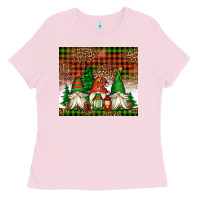 Bubblegum Pink Christmas gnomes Ladies Tee - Jasminsmagicworld