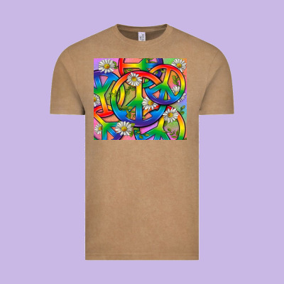 Pride Lgbtq+ Peace Tumbler Vintage Tee Designed By Bundleandbundleshop