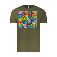 Vintage Olive Pride LGBTQ+ Peace Tumbler Vintage Tee - BundleAndBundleShop