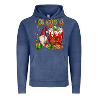 Vintage Denim christmas gnome hot cocoa Vintage Hoodie - MaliasSmallBusiness